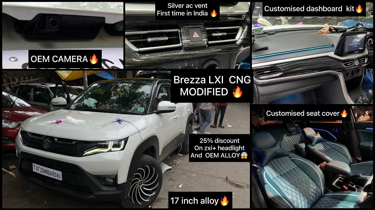 Brezza 2023 alloy modified✅2023 brezza modified✅brezza 2023 lxi modification✅new brezza lxi to zxi