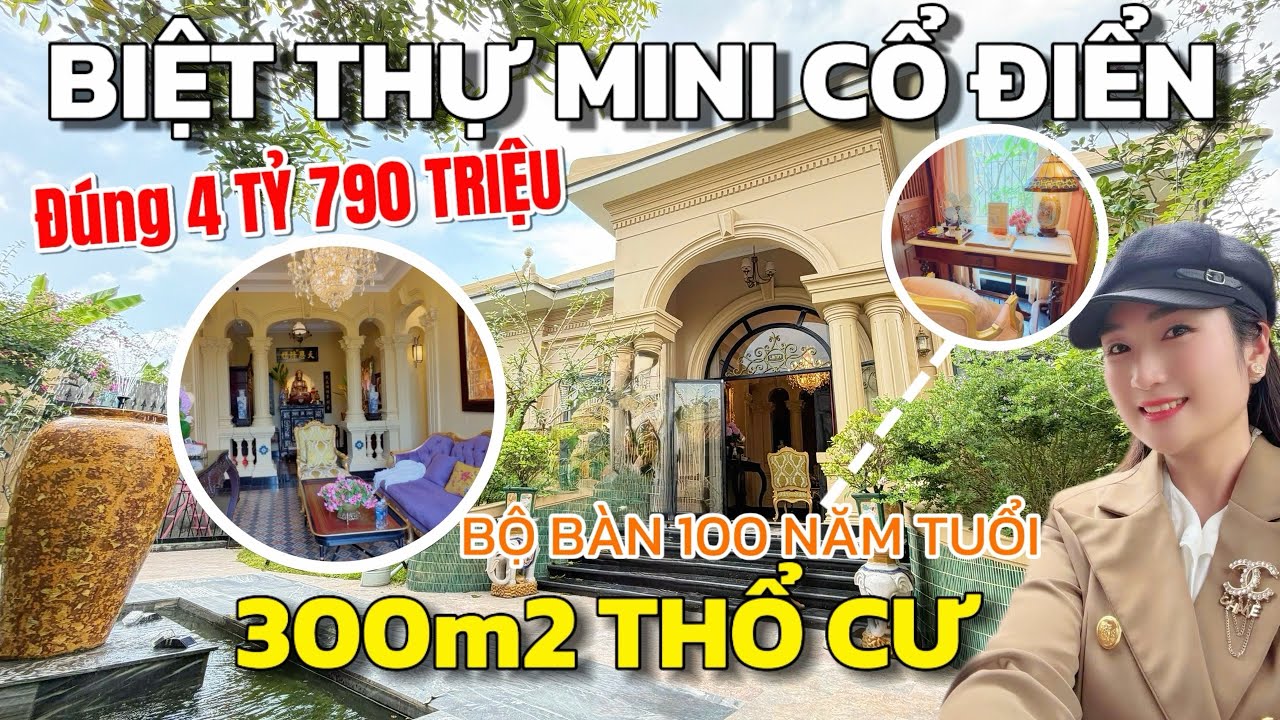 ⛩️Đẹp Ngỡ Ngàng! Biệt Thự Hoàng Gia 300m2 Nở Hậu Giáp TPHCM Chỉ 4,79 Tỷ