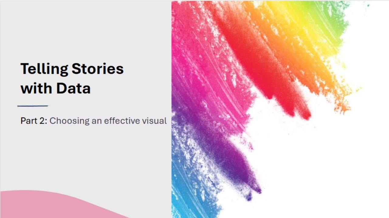 Telling Stories with Data - Part 2: Choosing an Effective Visual