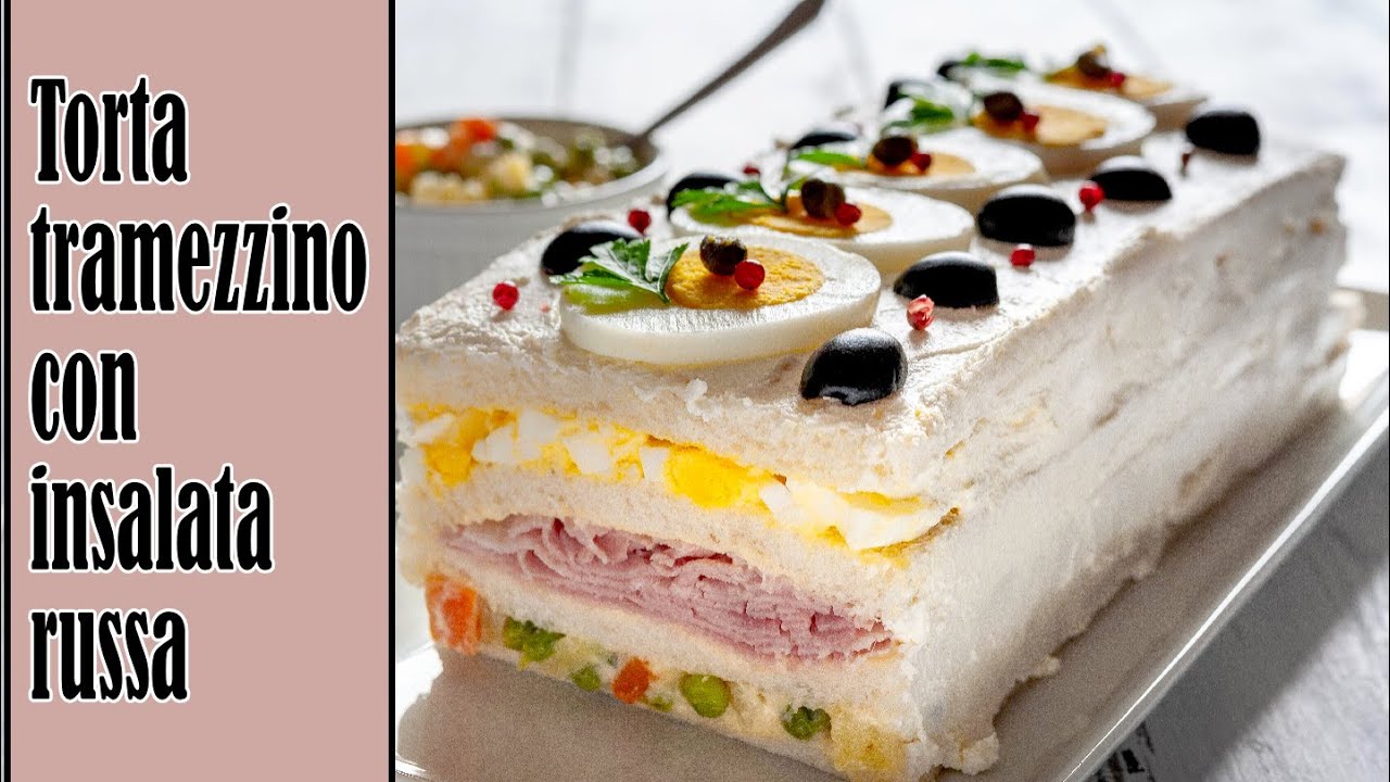 Torta tramezzino con insalata russa