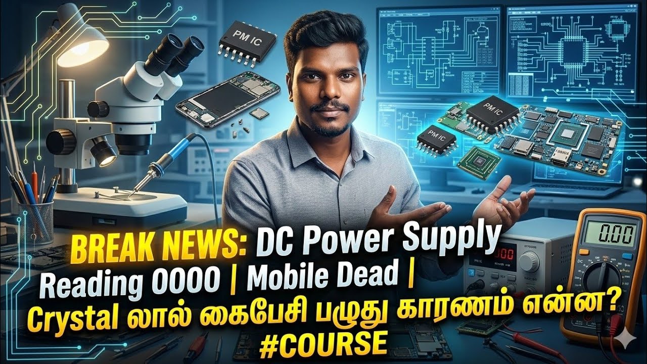 Break News Dc Power Supply Reading 0000  Mobile Dead  Crystal லால் கைபேசி பழுது காரணம் என்ன? #COURSE