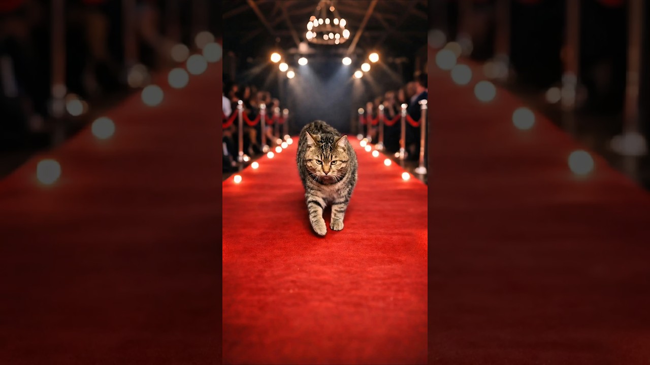 Wait&hellip; Why Does This Cat Walk Like a Supermodel? 😳 #cat #pets #model #cutecat #shorts #fyp #foryou