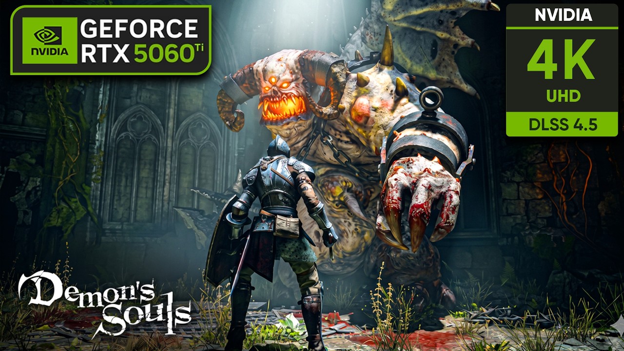 Demon's Souls Remake on RTX 5060 Ti 16GB | 4K, 1440p, 1080p with DLSS 4.5 & Multi Frame Gen!