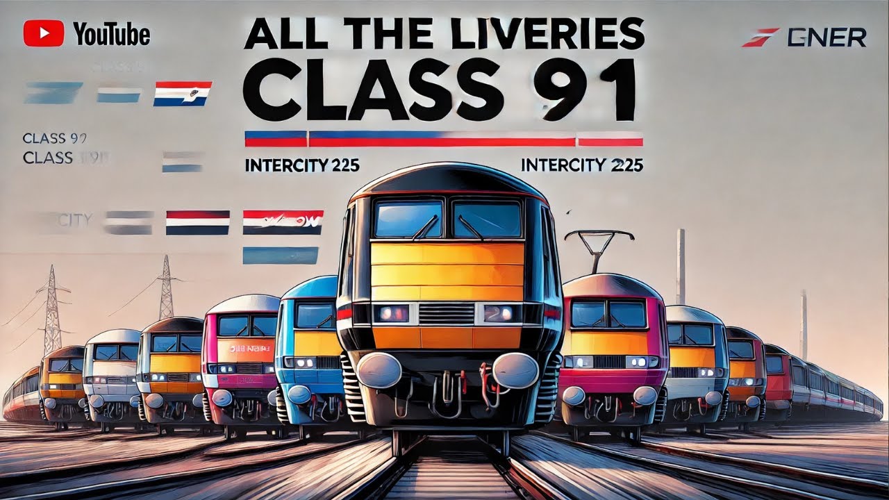 Class 91 Livery Evolution: The InterCity 225 Through the Years. #intercity #fyp #trains