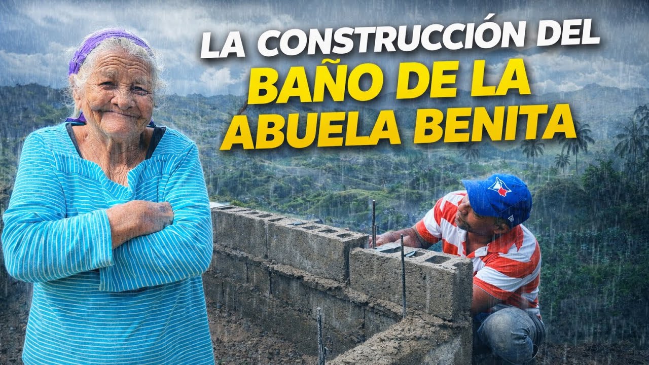 LA LLUVIA NOS SORPRENDIÓ AL SEGUIR LA CONSTRUCCIÓN DEL BAÑO DE LA ABUELA BENITA.LA VIDA DEL CAMPO 
