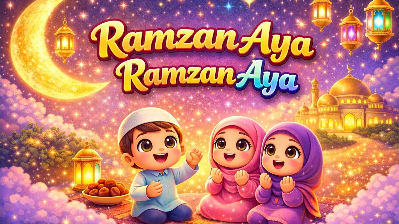 Ramzan Aya Ramzan Aya | Cute Islamic Kids Cartoon Nasheed 🌙💖@dovekidschannel8707 