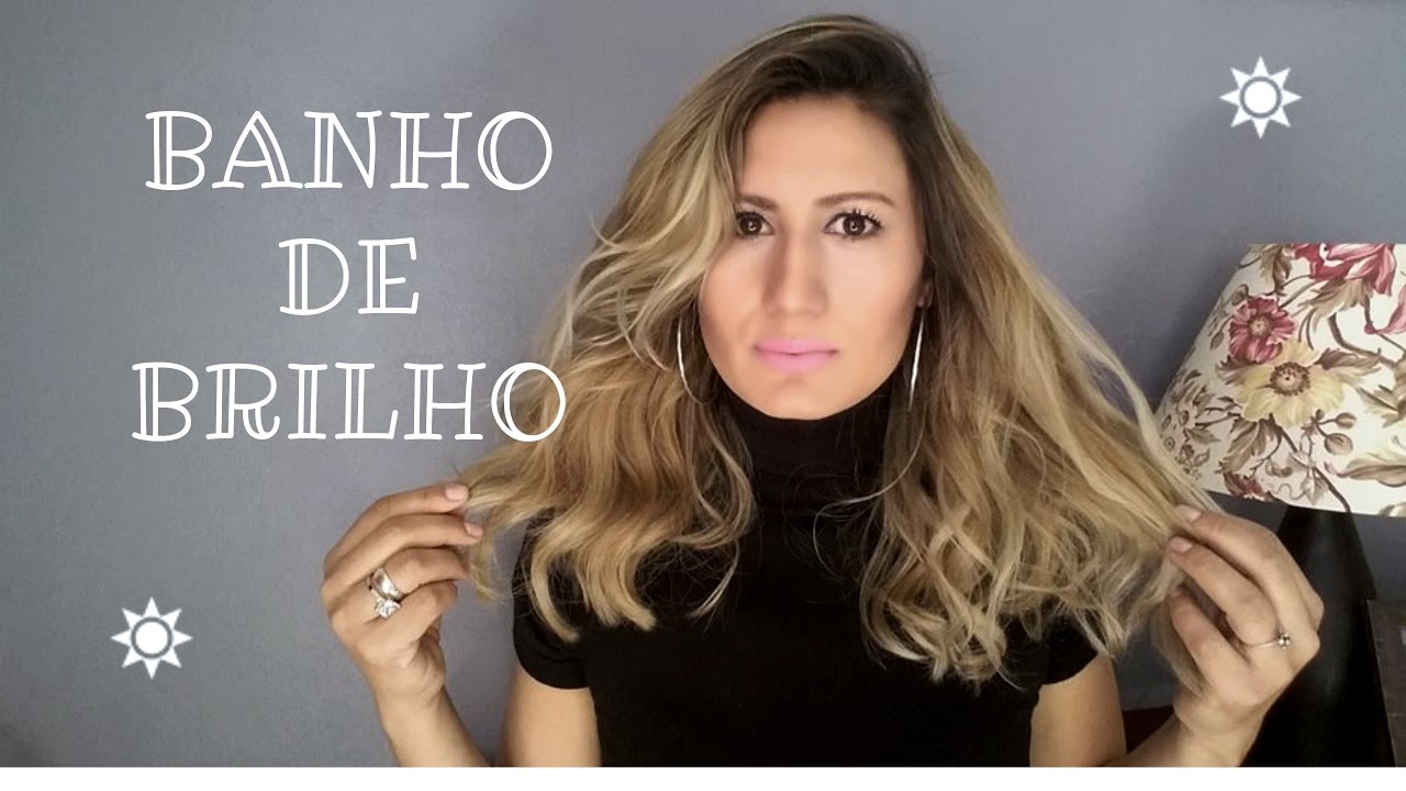 Como dar banho de BRILHO no cabelo loiro em casa- Clarisse Froner