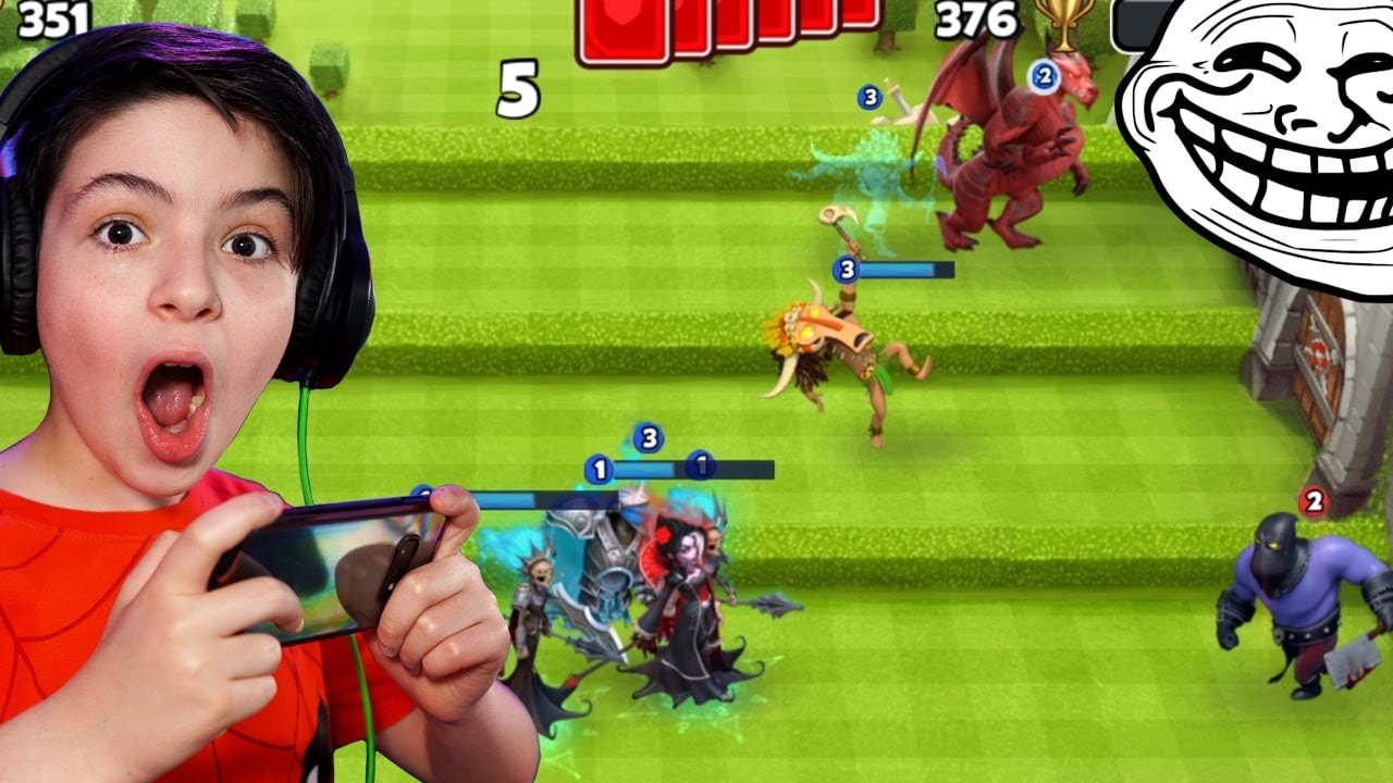 FULL LEGENDARY DECK - TROLL IN CASTLE 1 😂😂😂 #5 - Castle Crush