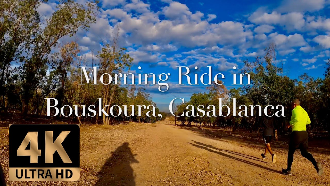 Morning Ride in Bouskoura, Casablanca - 4K