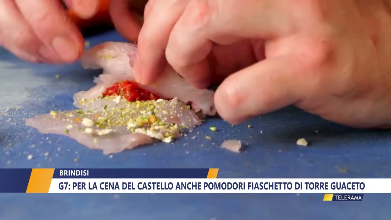 G7, per la cena del castello anche pomodori fiaschetto di torre guaceto