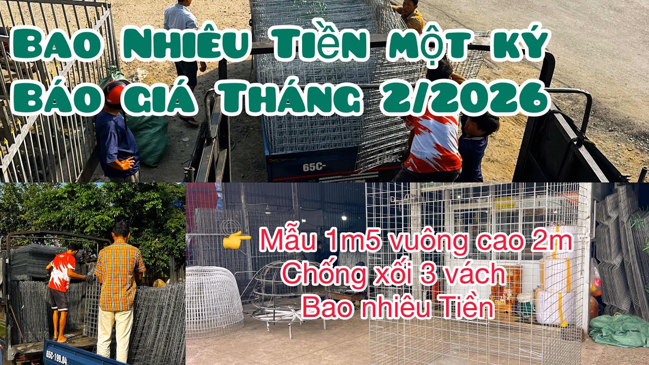Bao nhiêu tiền một ký trong tháng 2 đối với mẫu 1m5 vuông cao 2m 4li chống xối 3 vách