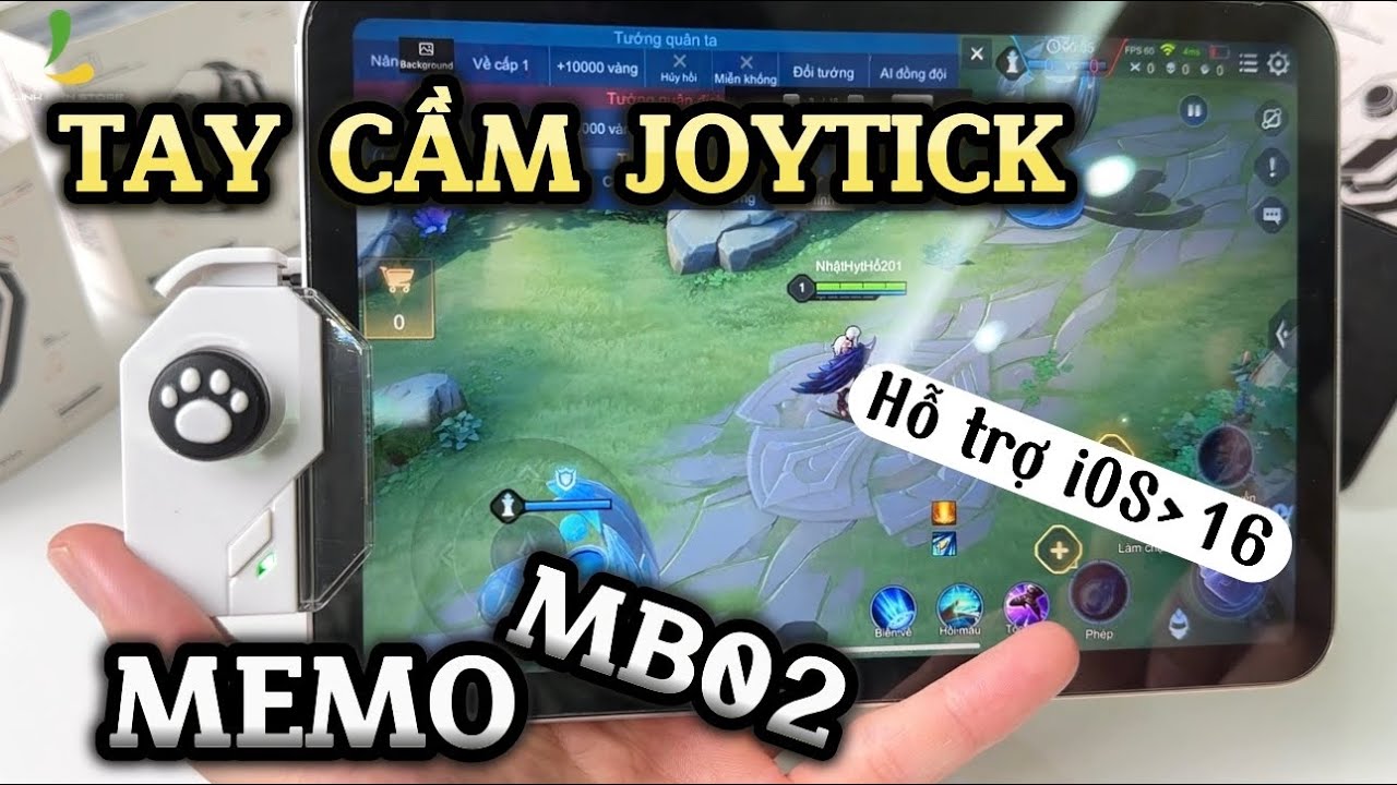 [iOS] HƯỚNG DẪN cài đặt tay cầm chơi game MEMO MB02 game Liên Quân ,Tốc Chiến