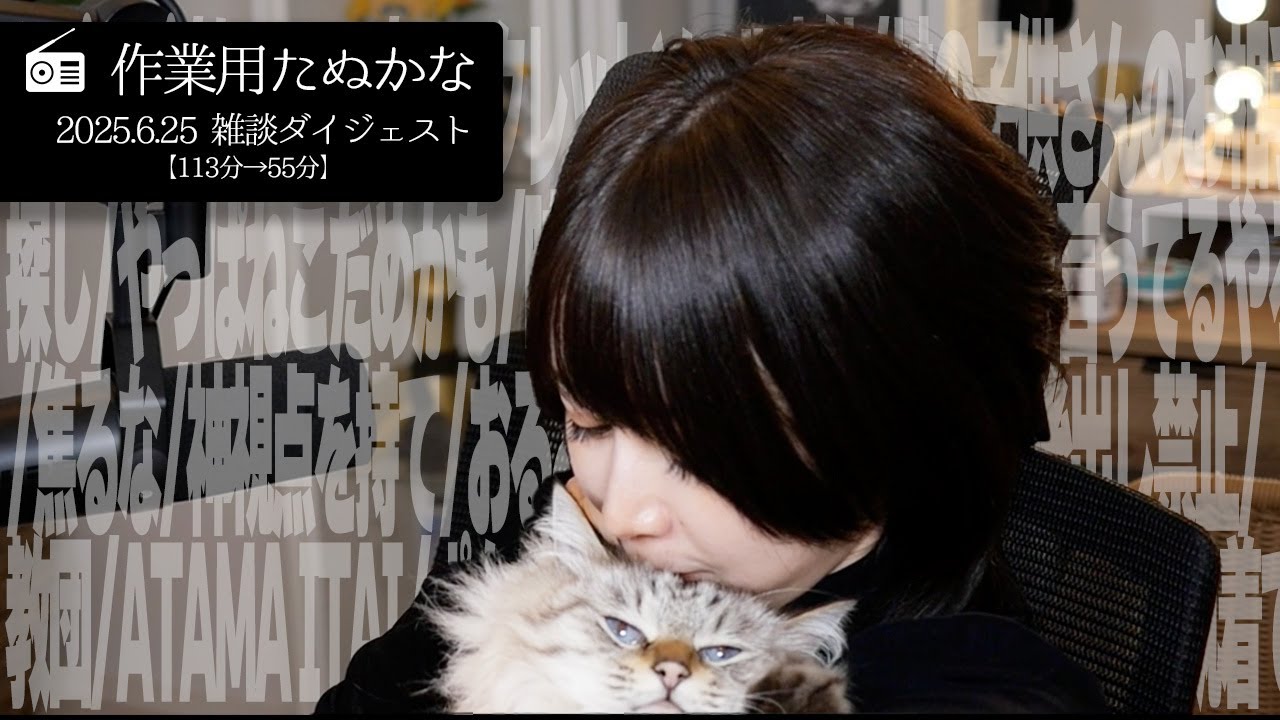 【作業用たぬかな】雑談ダイジェスト「脈なしおにぎり」【2025/6/25】