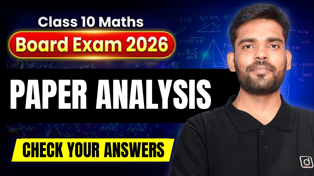 Class 10 Maths Paper Analysis | Complete Answer Key | CBSE Board Exam 2026 🔥