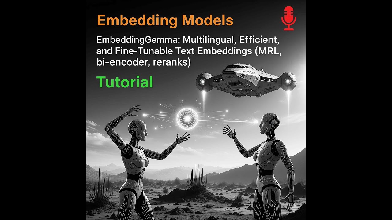 EmbeddingGemma: Multilingual, Efficient, and Fine-Tunable Text Embeddings (MRL, bi-encoder,reranker)