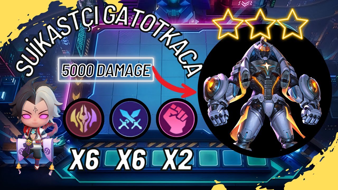 MAĞLUM KOMUTAN İLE 5000 DAMAGE SUİKASTÇI GATOTKACA / Magic Chess