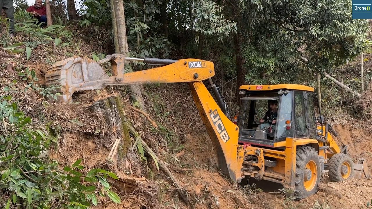Fresh Hilly Road Construction Cutting Raw Hill