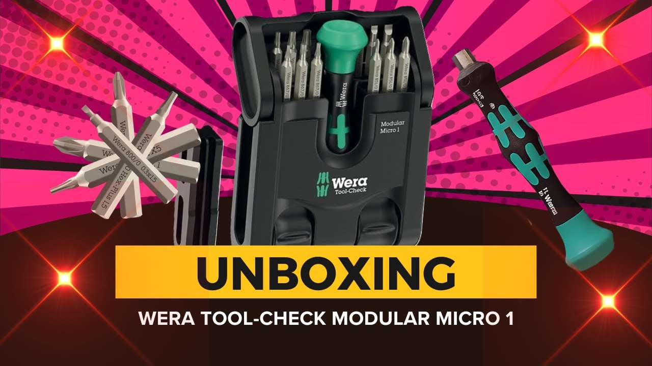 ✨ Unboxing the Wera Tool-Check Modular Micro 1 (21-Piece Set) ✨