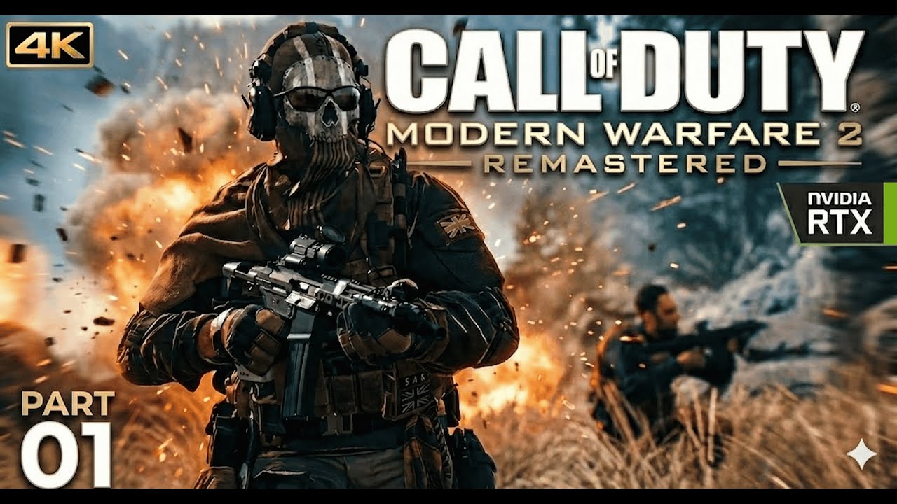 Modern Warfare 2 Remastered | 4K HDR Gameplay Walkthrough – Part 01 (No Commentary)