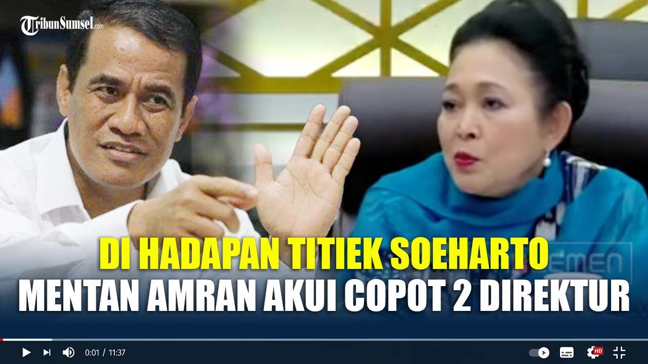 Di Hadapan Titiek Soeharto Mentan Amran Akui Copot 2 Direktur