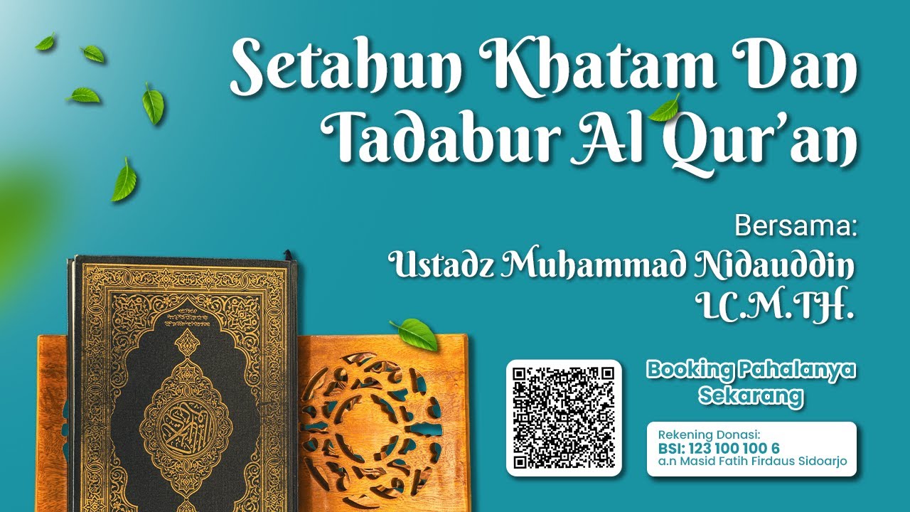 SETAHUN KHATAM & TADABUR AL - QUR'AN 08/01/26