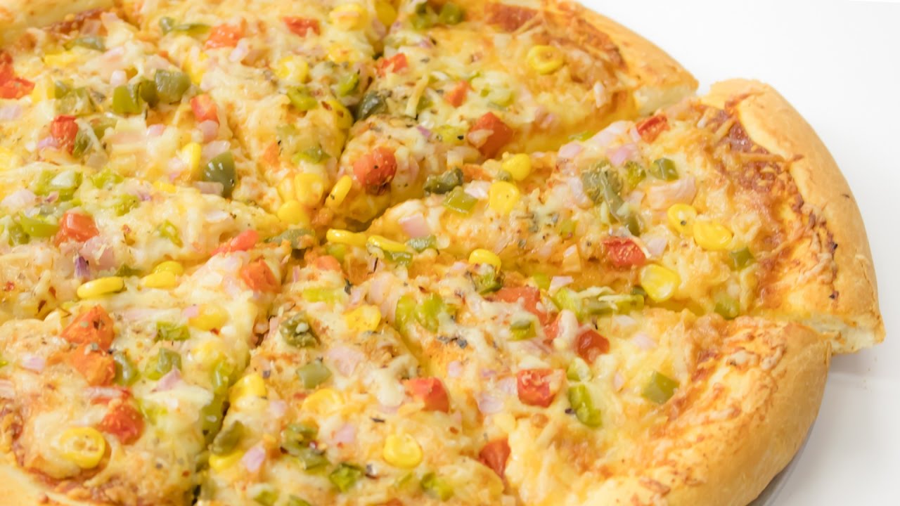 Pizza Recipe | How to Make Perfect Indian Restaurant Style Veg Cheese Pizza at home