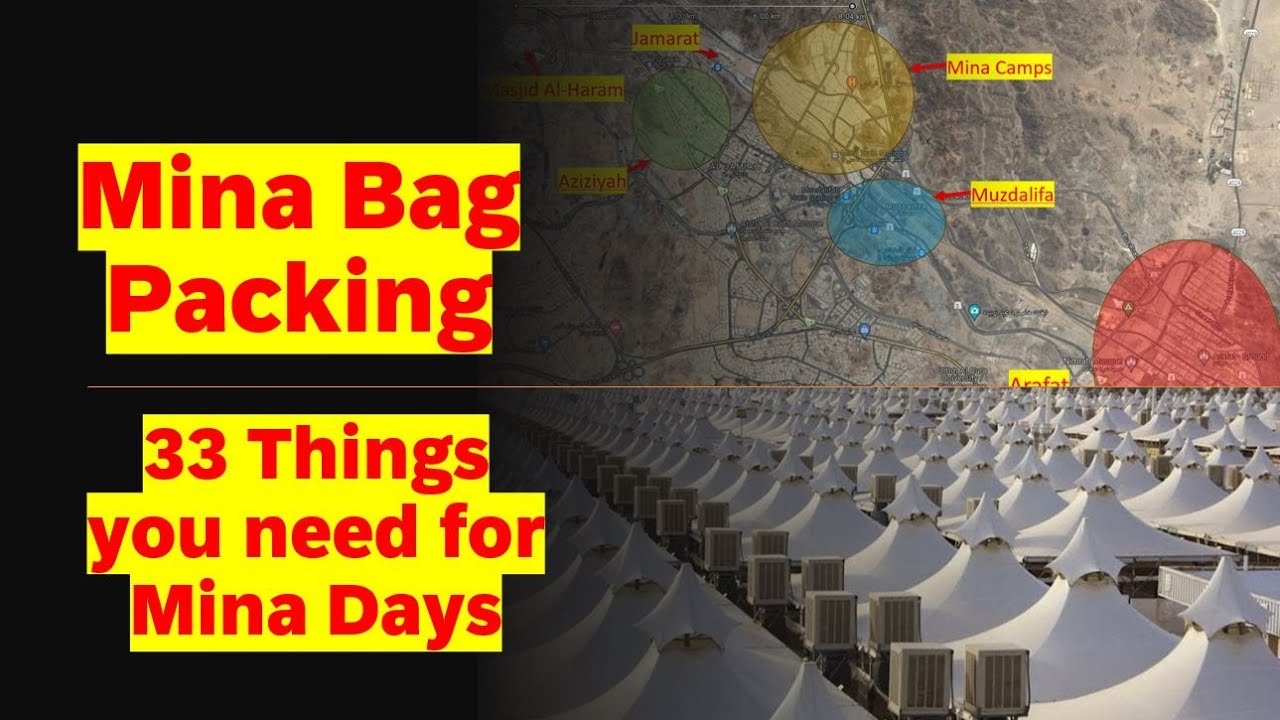 What to pack for Mina | Stuff you need for 5/6 days in Mina, Arafat and Muzdalifah