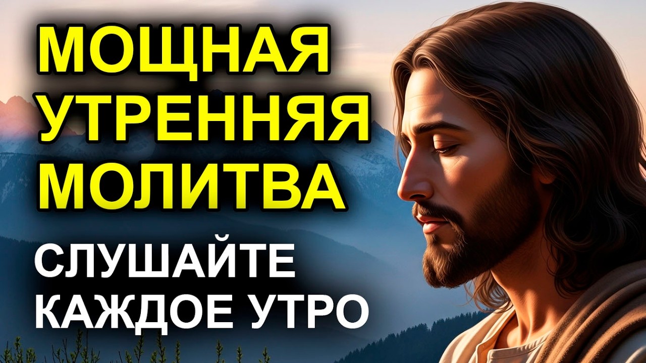 УТРЕННЯЯ МОЛИТВА КОТОРАЯ МЕНЯЕТ ЖИЗНЬ! Послушайте до выхода из дома, и ваш день пройдет просто идеал