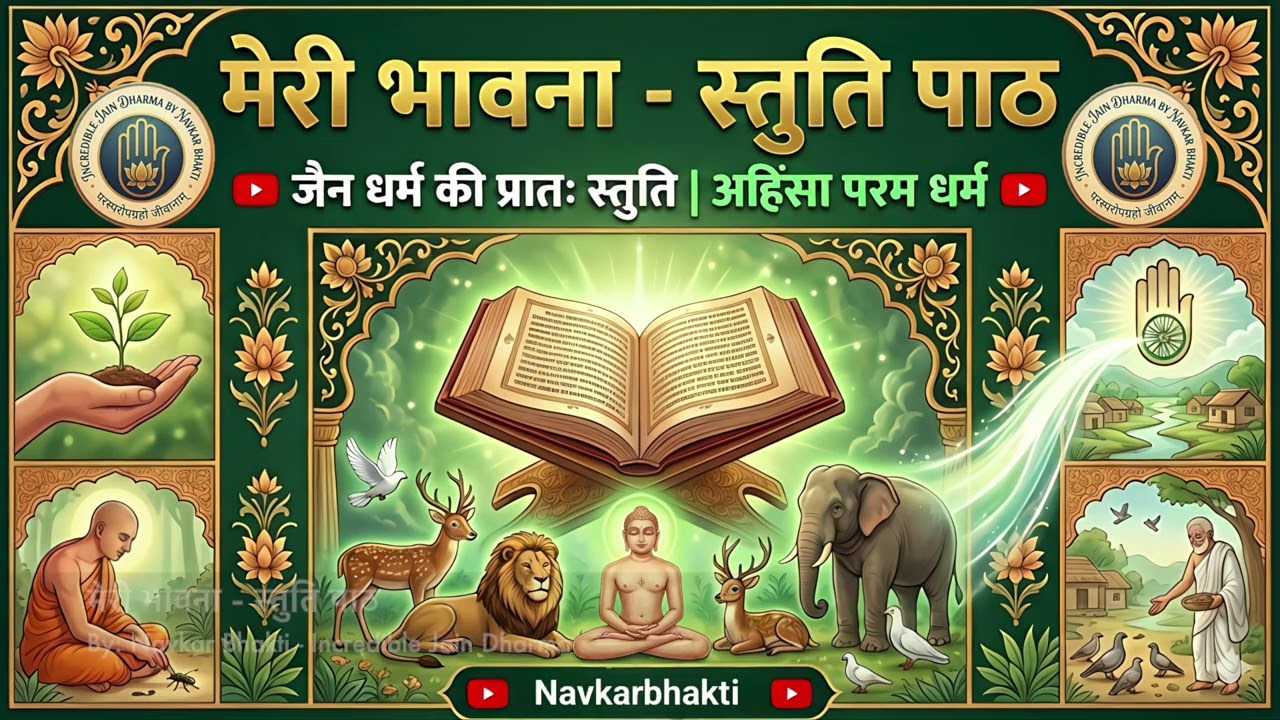 मेरी भावना | Meri Bhavna Jain Stuti | Ahimsa, Karuna & Jain Devotional Prayer #jainbhajan #bhakti