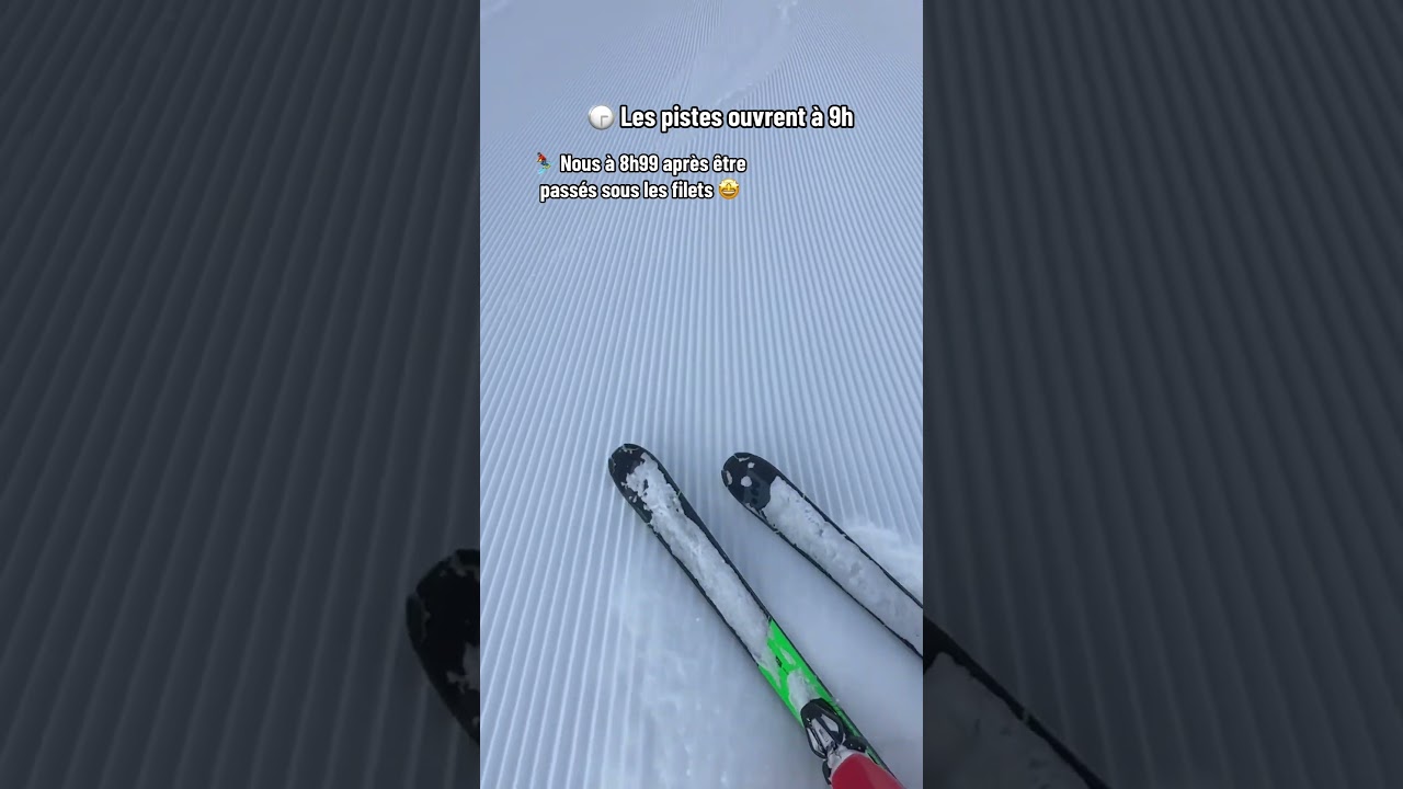 IL S&rsquo;AGIT d&rsquo;&ecirc;tre LE PREMIER ⛷️ #ski #skiing #glisse #snow