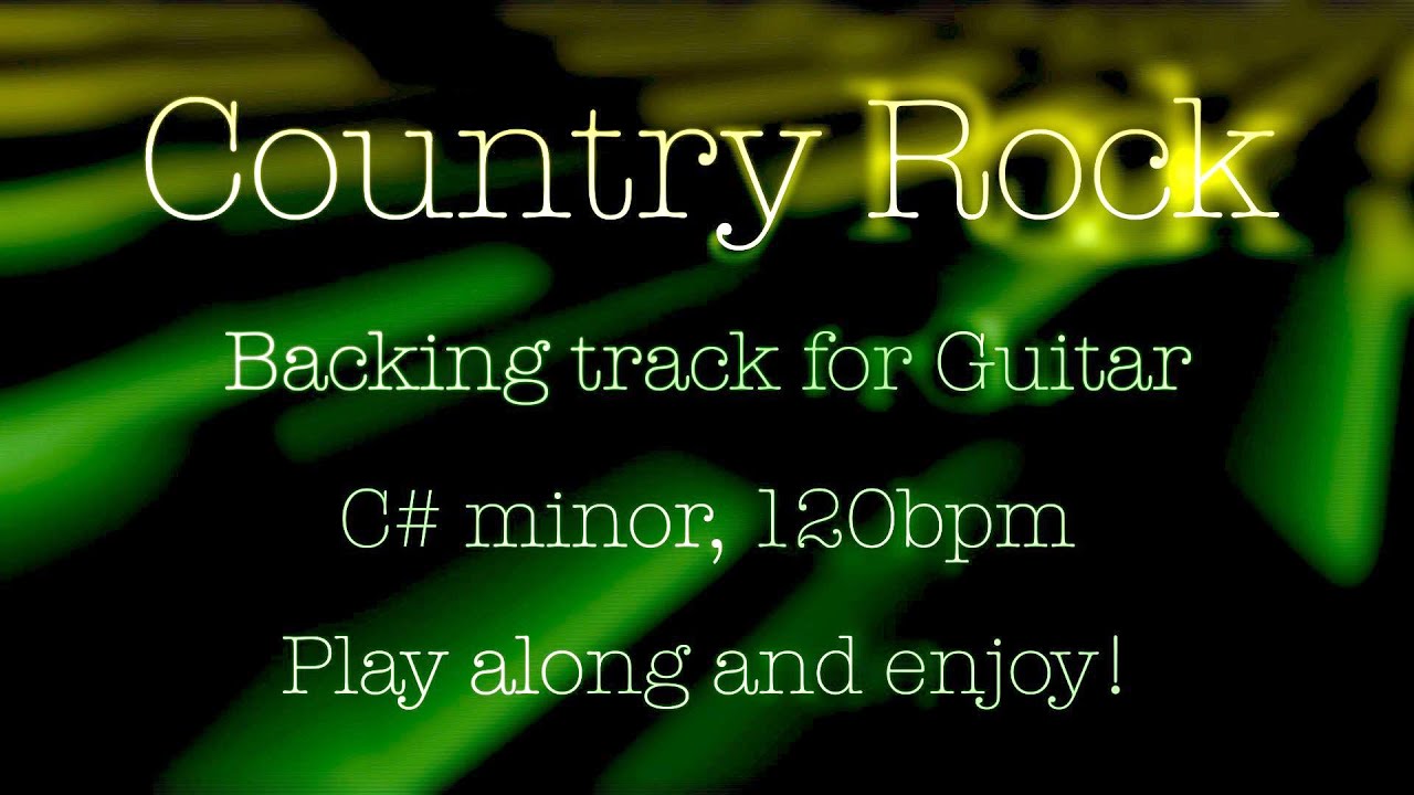 Country Rock, Backing jam track for Guitar,  C# minor, 120bpm. Play along, improvise, enjoy!