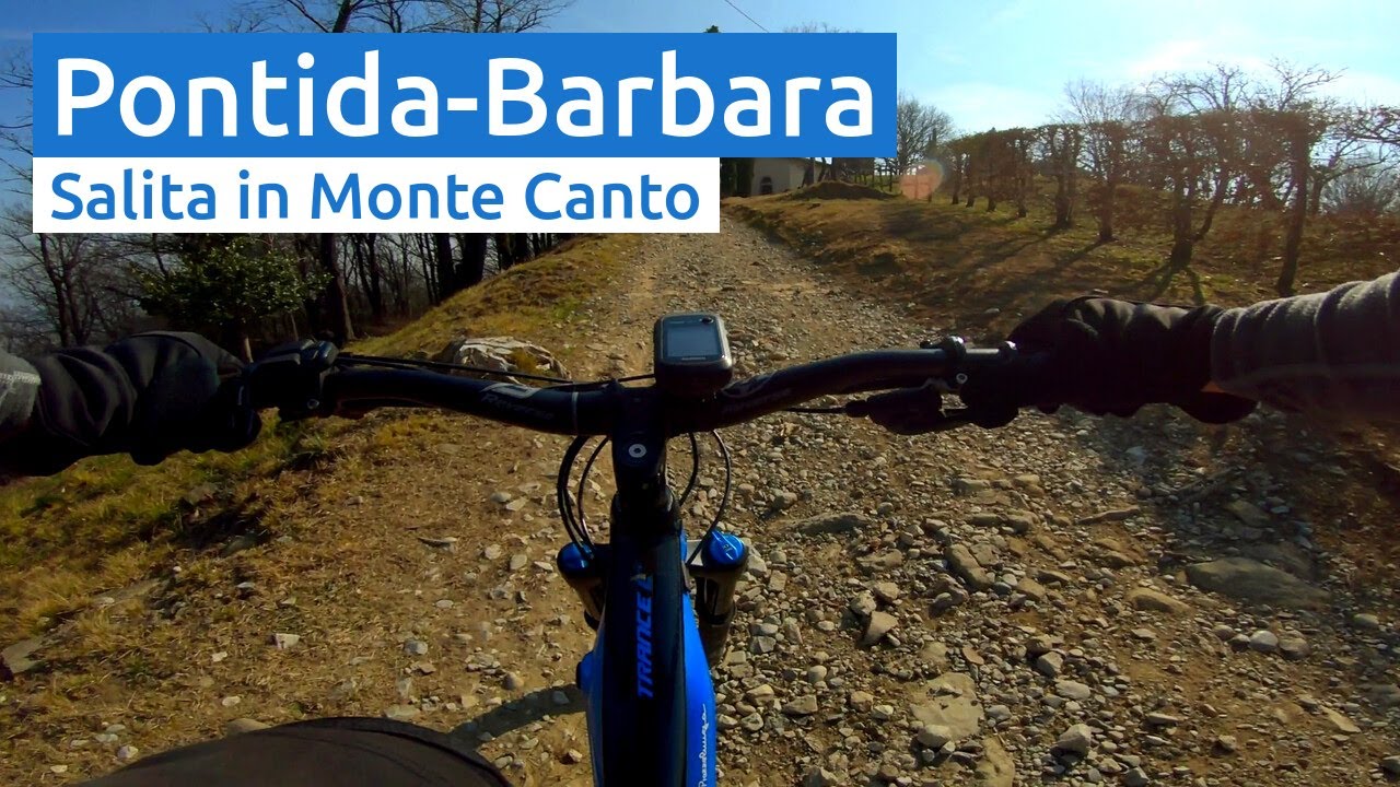 Monte Canto: Salita Pontida, Santa Barbara - MTB Bergamo