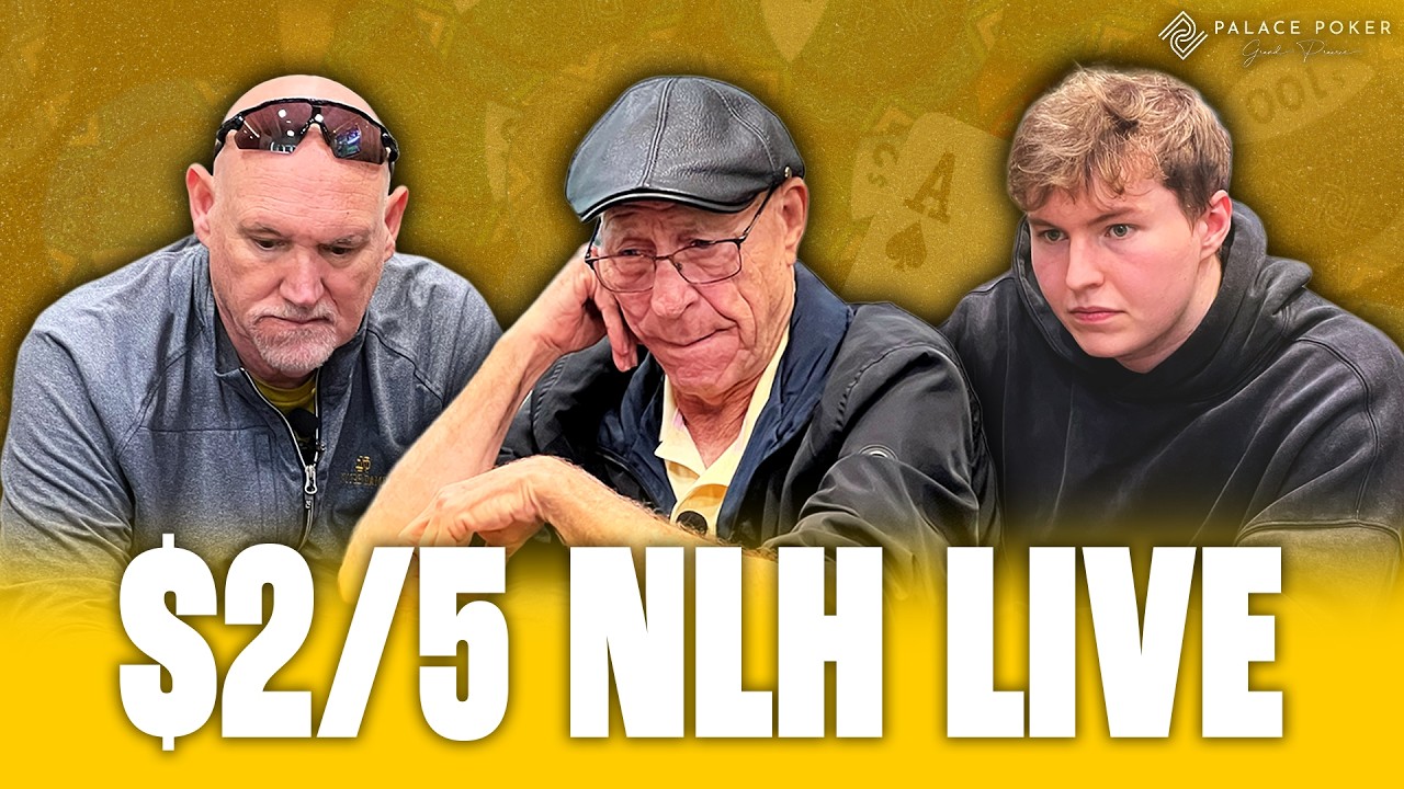 Кэш-игра NLH $2/5 | Прямая трансляция Palace Poker