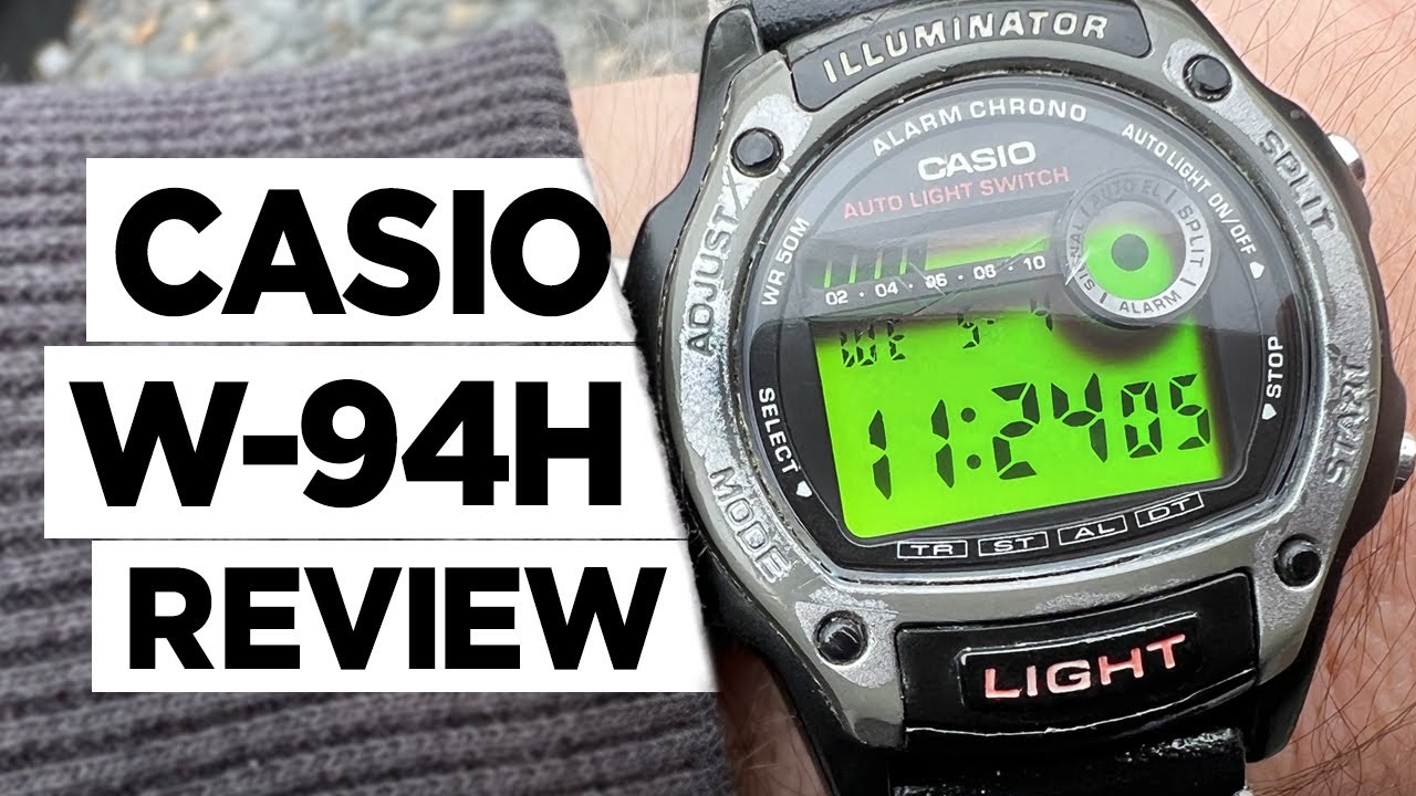 #CASIO W-94H (Module 1950) Digital Watch - Hands on Impressions and Review.