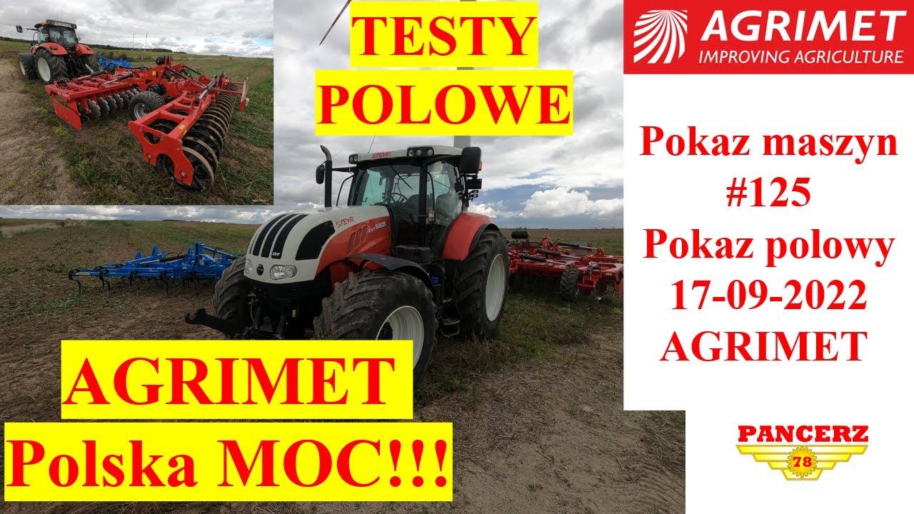 Pokaz polowy AGRIMET  brona talerzowa Multicat 5HD Polska Moc
