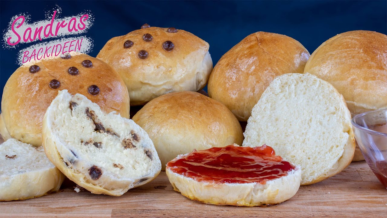 Milchbrötchen weich und fluffig - wie vom Bäcker / Schokobrötchen / nicht zu süß - ideal für Kinder