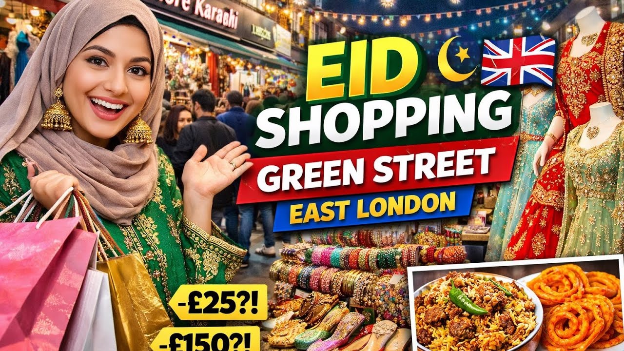 EID SHOPPING in East London 🇬🇧 | Green Street Market 2026 | Best Bargains Before Eid!
