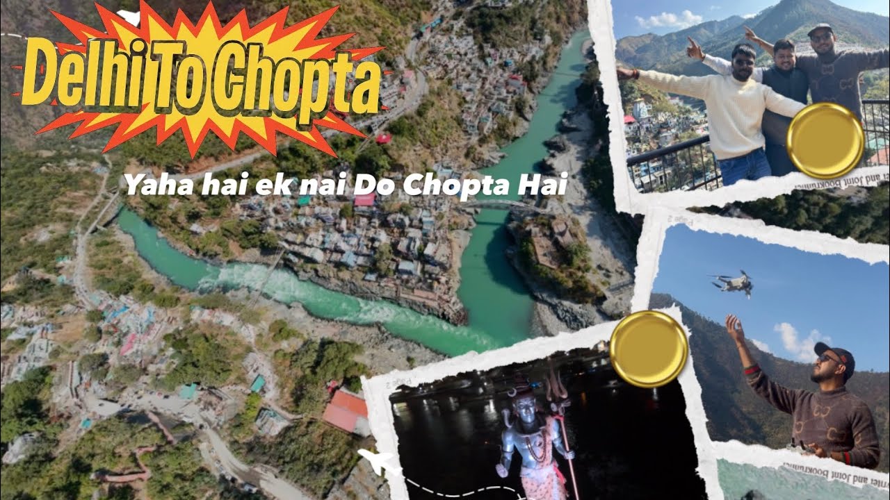 Delhi se Chopta Road Trip | Haridwar Rishikesh Dhari Devi Temple Drone Shots | Reached Wrong Chopta