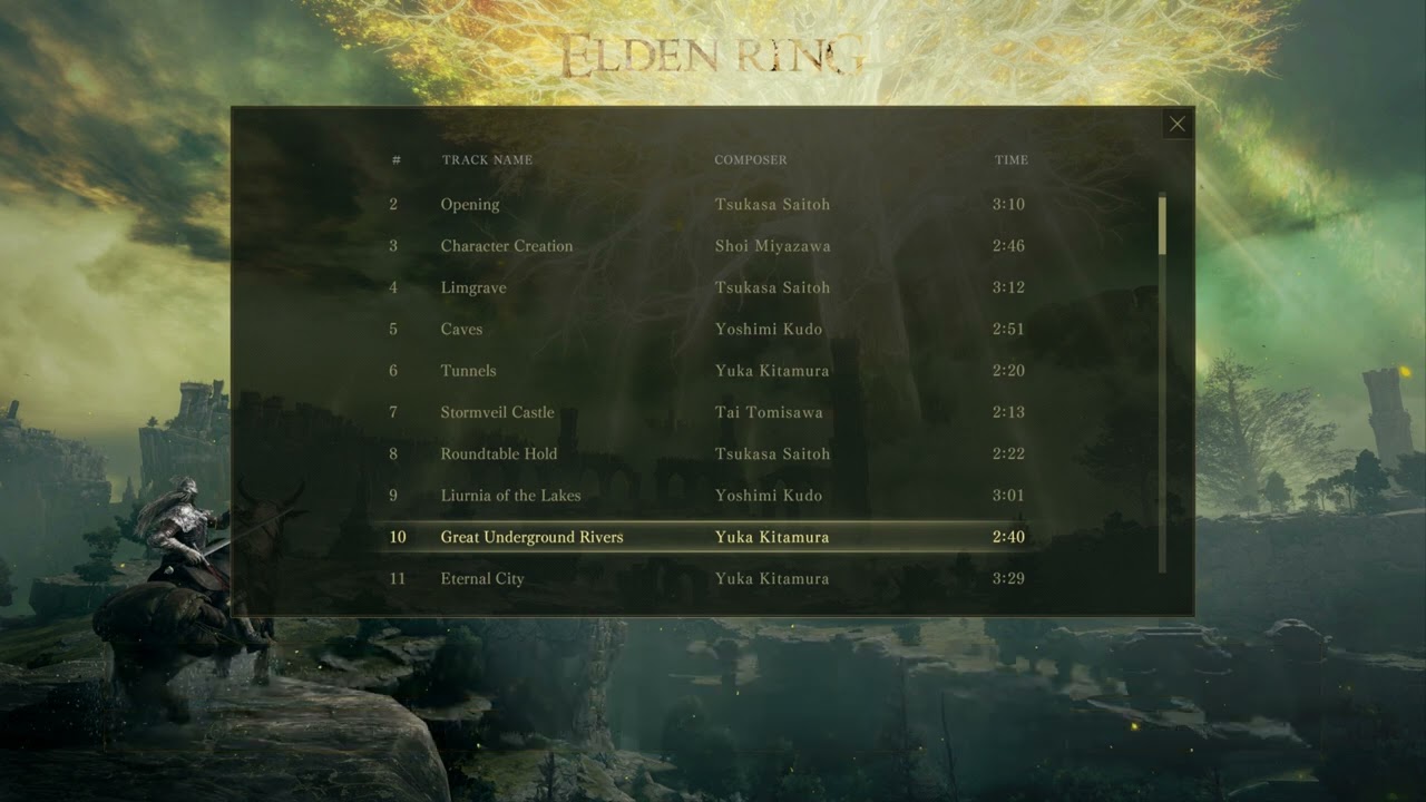 Elden Ring Soundtrack Great Underground Rivers