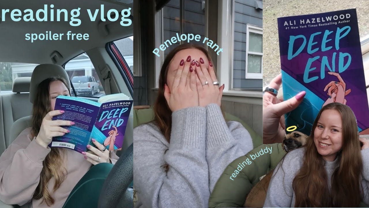reading vlog for Deep End by Ali Hazelwood | SPOILER FREE until the end 🩵📚✨