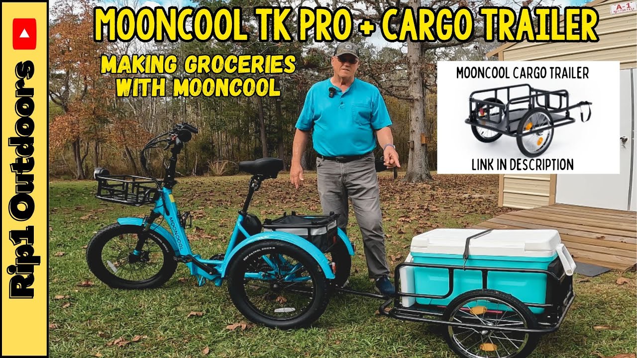 Mooncool TK Pro and Cargo Trailer - Making Groceries! #mooncool #electricbike #etrike