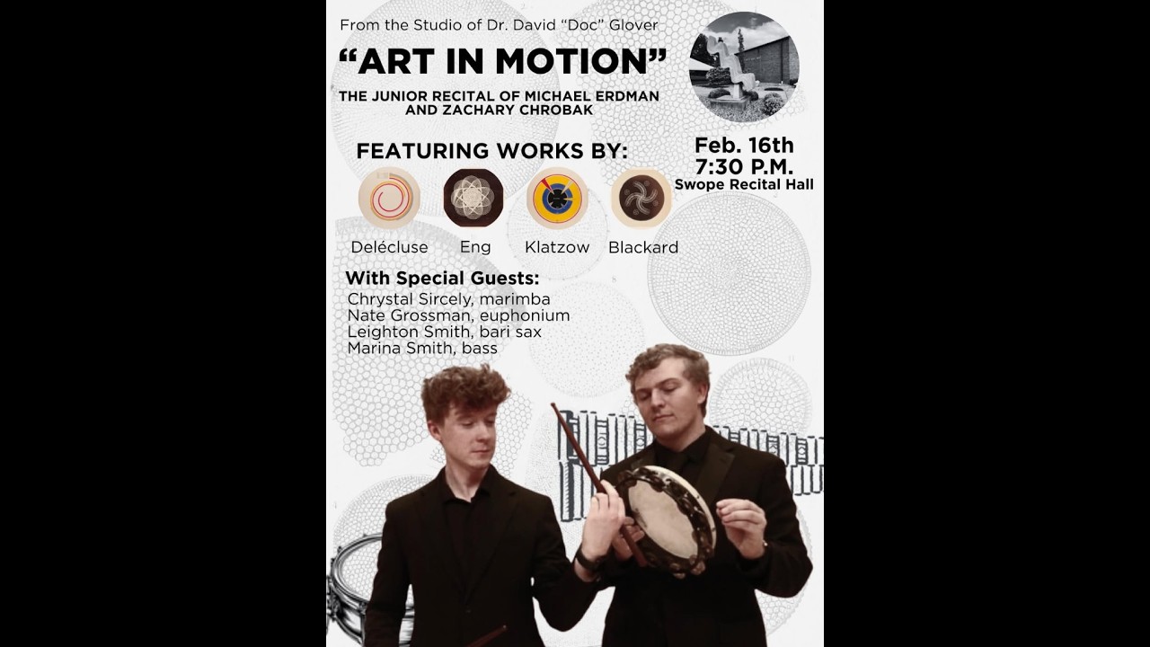 The Junior Recital of Michael Erdman and Zachary Chrobak | Live Stream