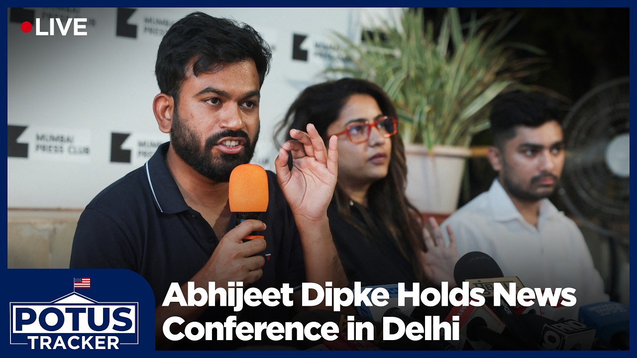 LIVE: Abhijeet Dipke Addresses Alleged Election Irregularities in New Delhi | POTUS Tracker | AC113