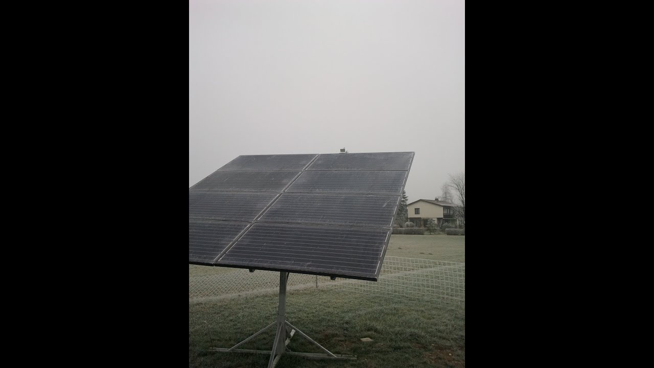 Dual Axial Sun Tracker German Home Made DIY in 3D