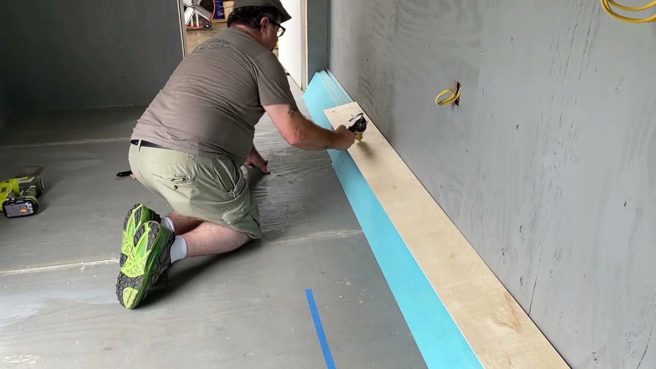CARGO TRAILER CONVERSION PART 10 SHIPLAP CEILING