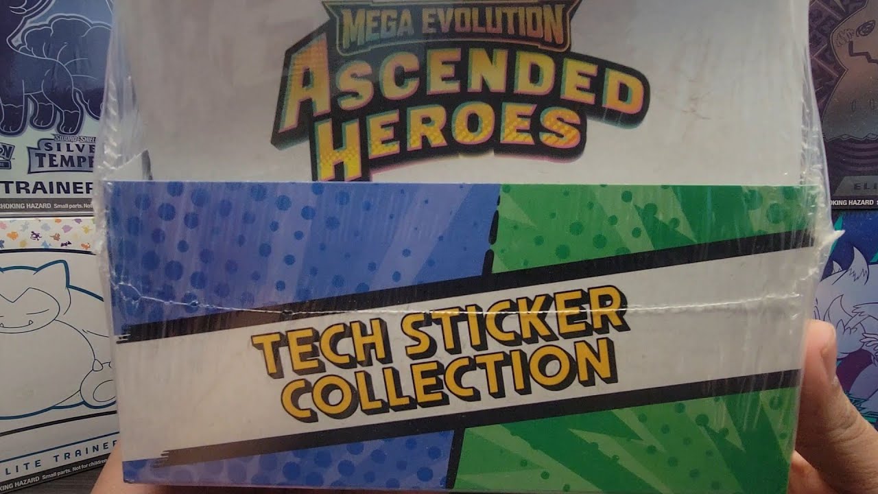 Tech Sticker Collection Case Opening! Booster Box worth of Ascended Heroes. Beautiful Set!