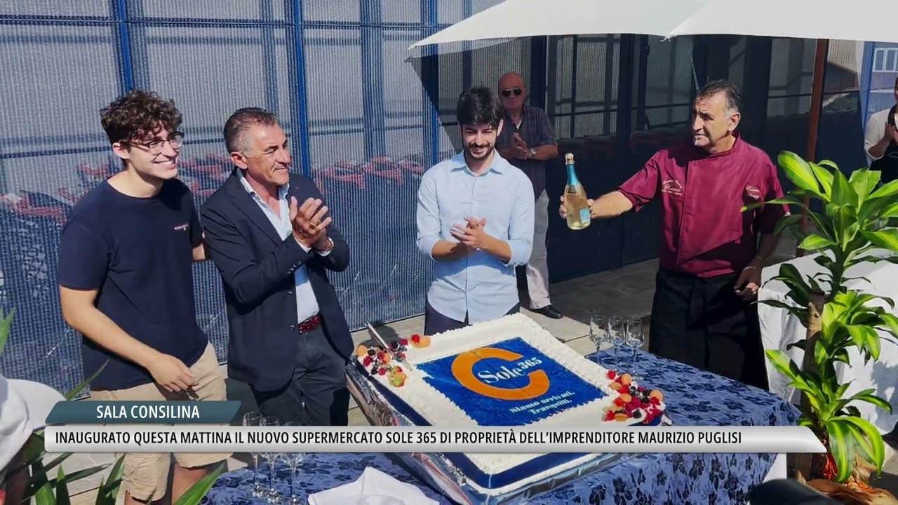 Sala Consilina: inaugurato il nuovo supermercato Sole 365, altro successo dell'imprenditore Puglisi