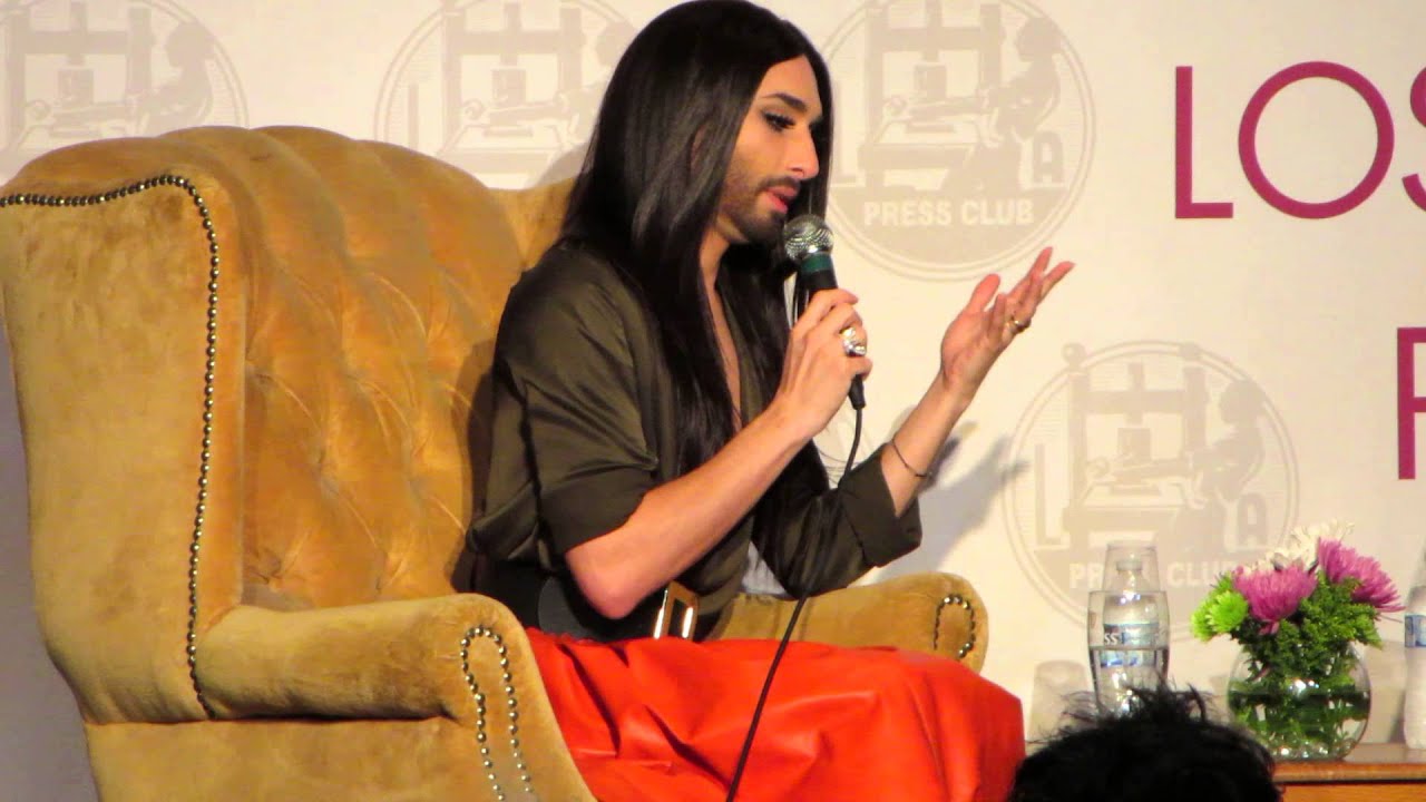 LA Press Conference w/ Conchita Wurst Part 1 of 5