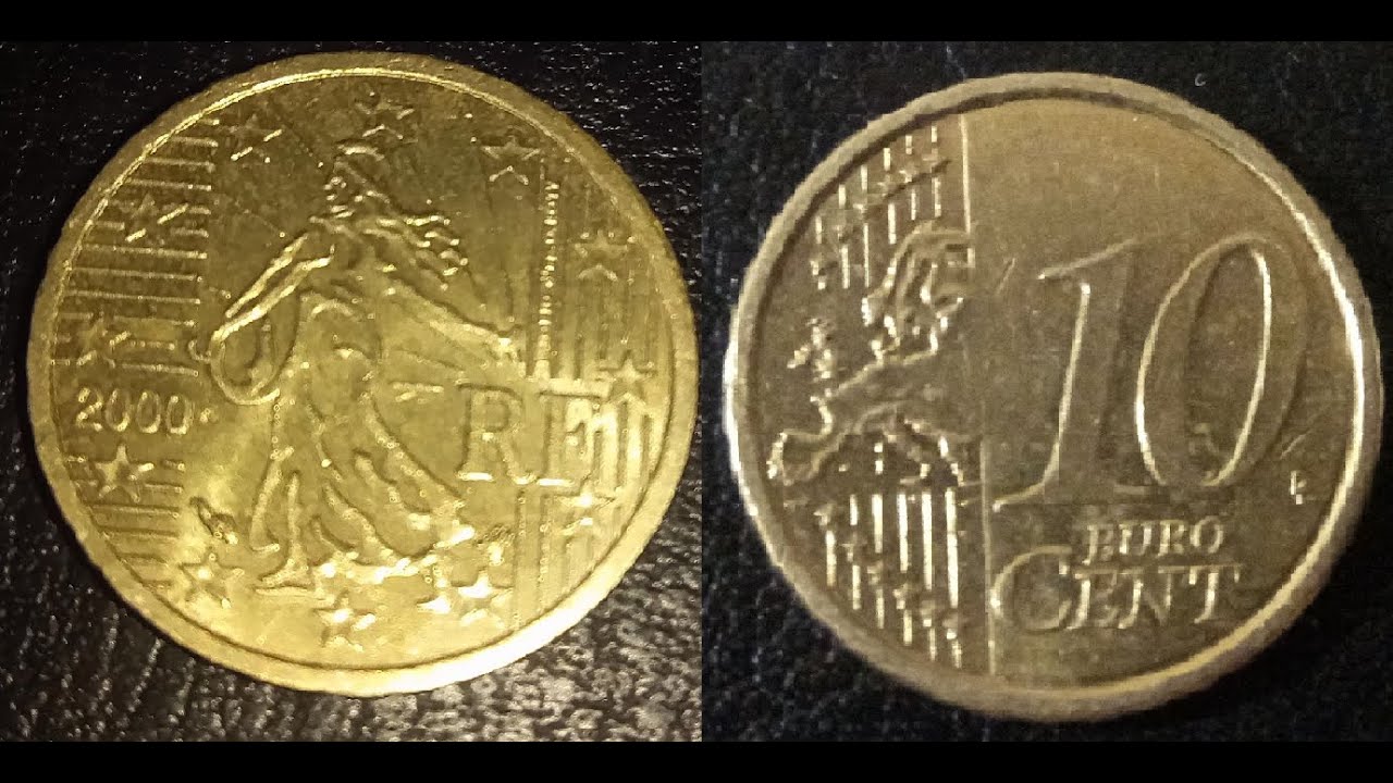 Монета 10 Euro cent France (coins of EU) 2000