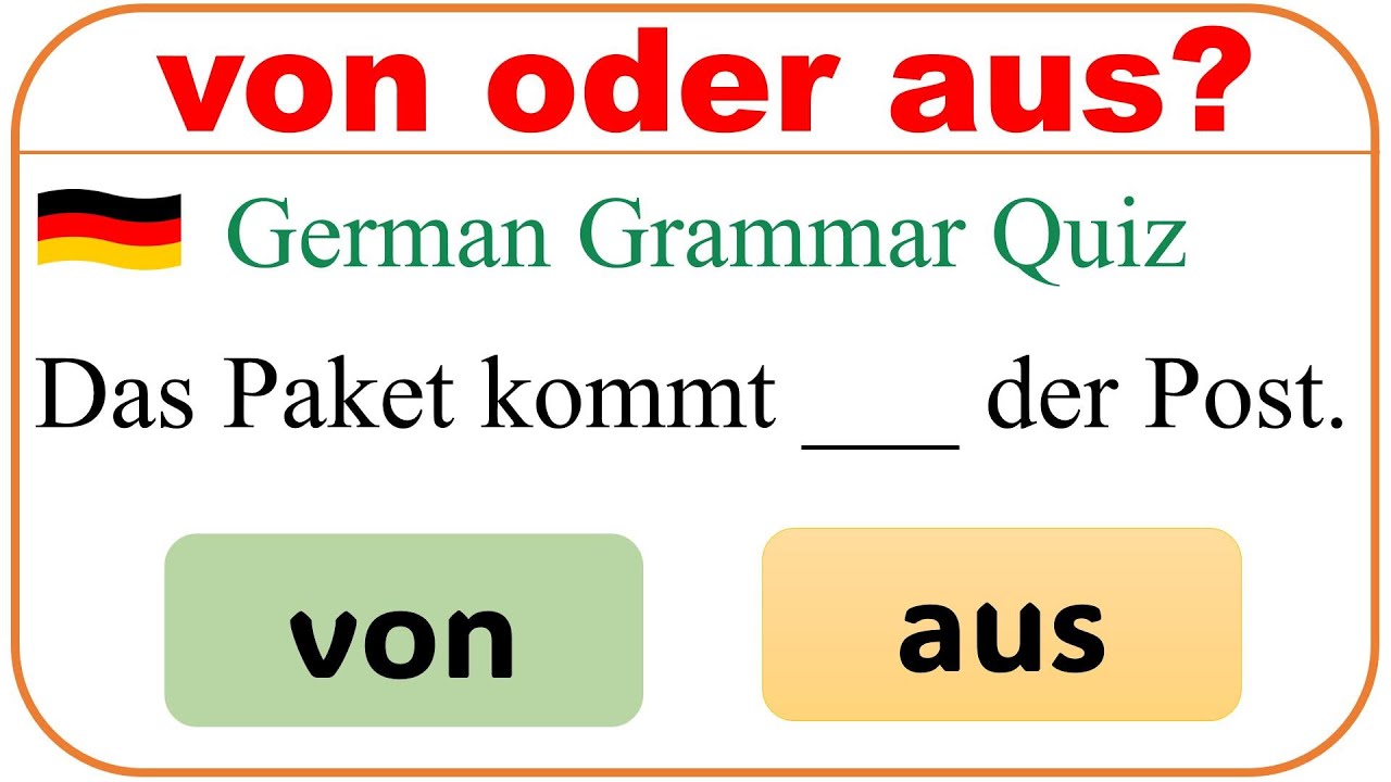 Teste dein Deutsch mit diesen einfachen Sätzen!